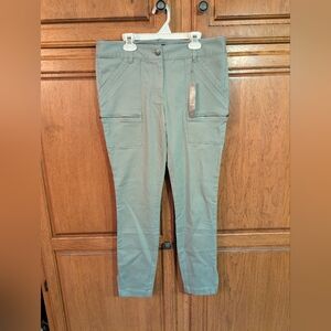 LOFT Sage Green Trouser Cargo pants Nwt